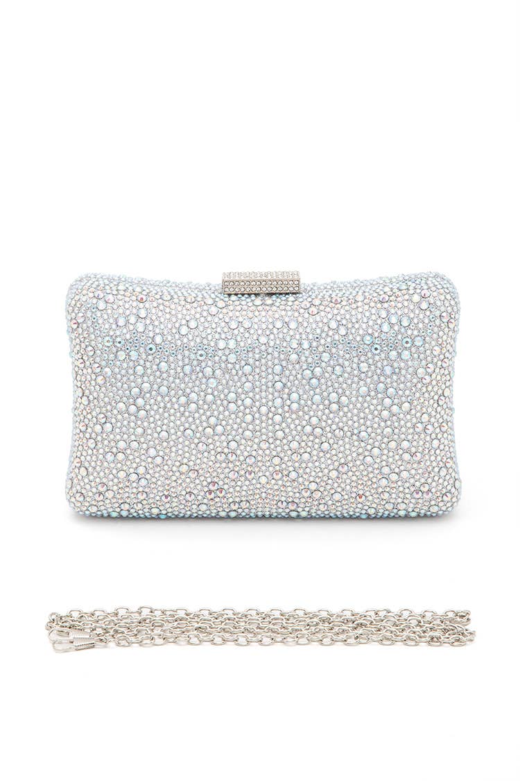 Crystal Pave Statement Box Clutch