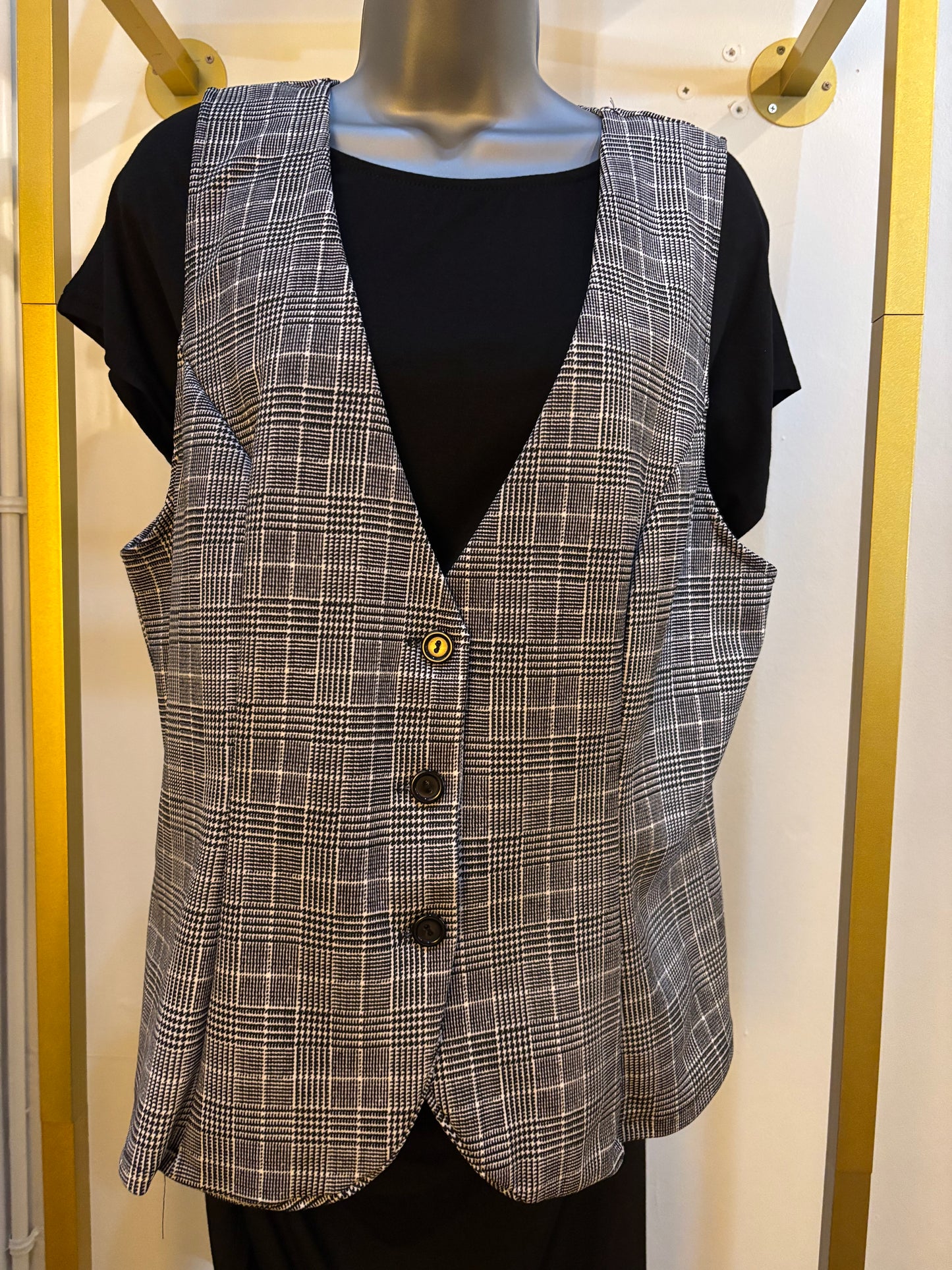 Plaid vest