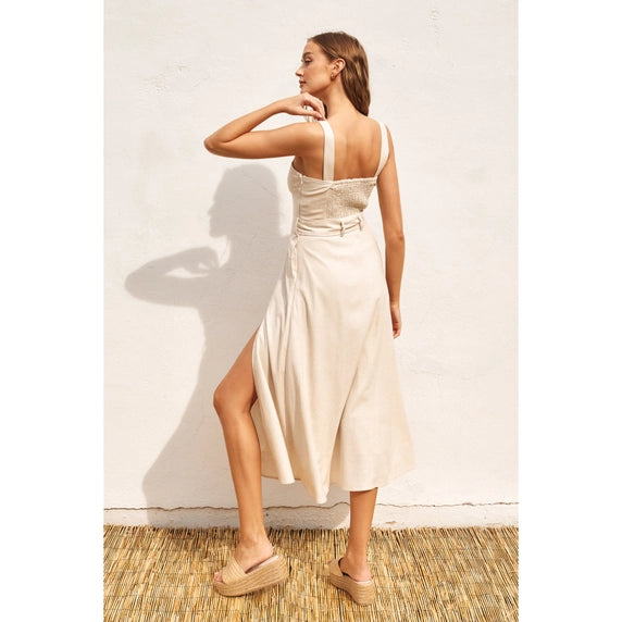Buckle Midi Dress