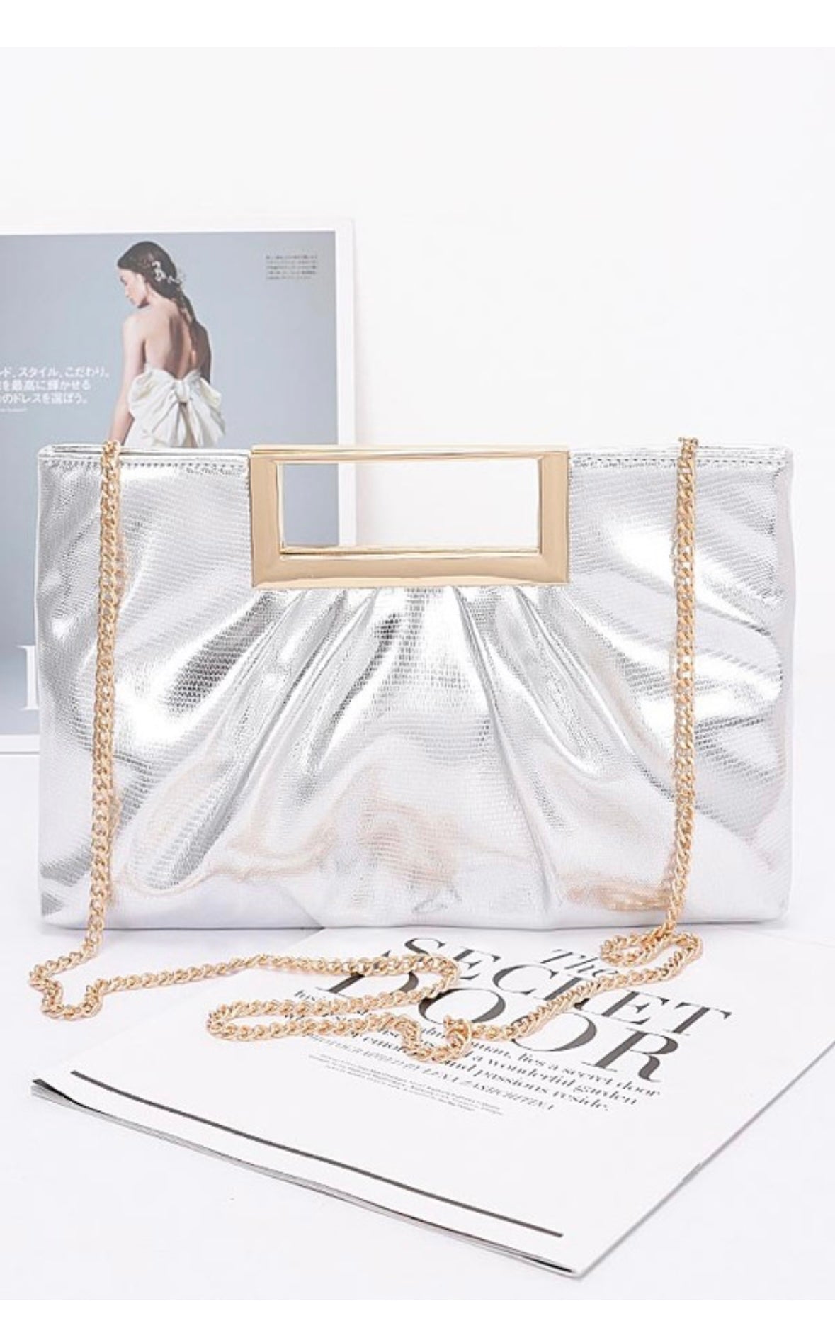 Metal Handle Clutch