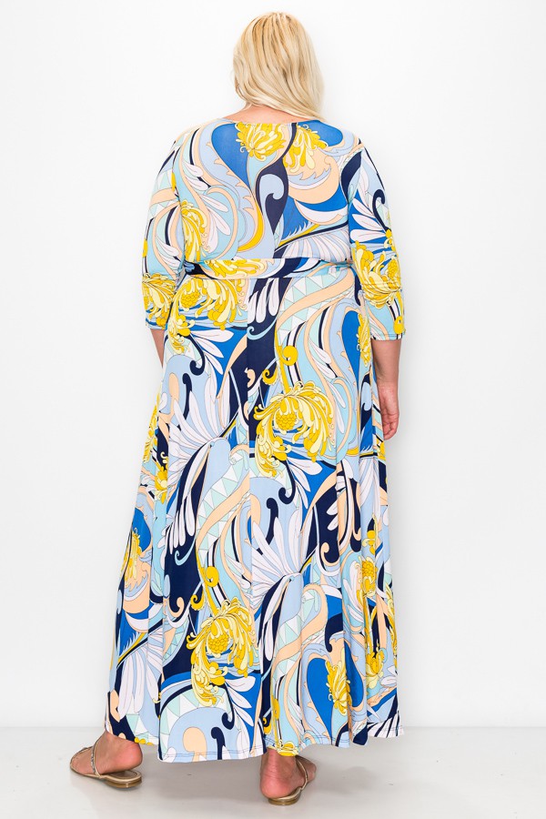 Blue and Yellow Maxi
