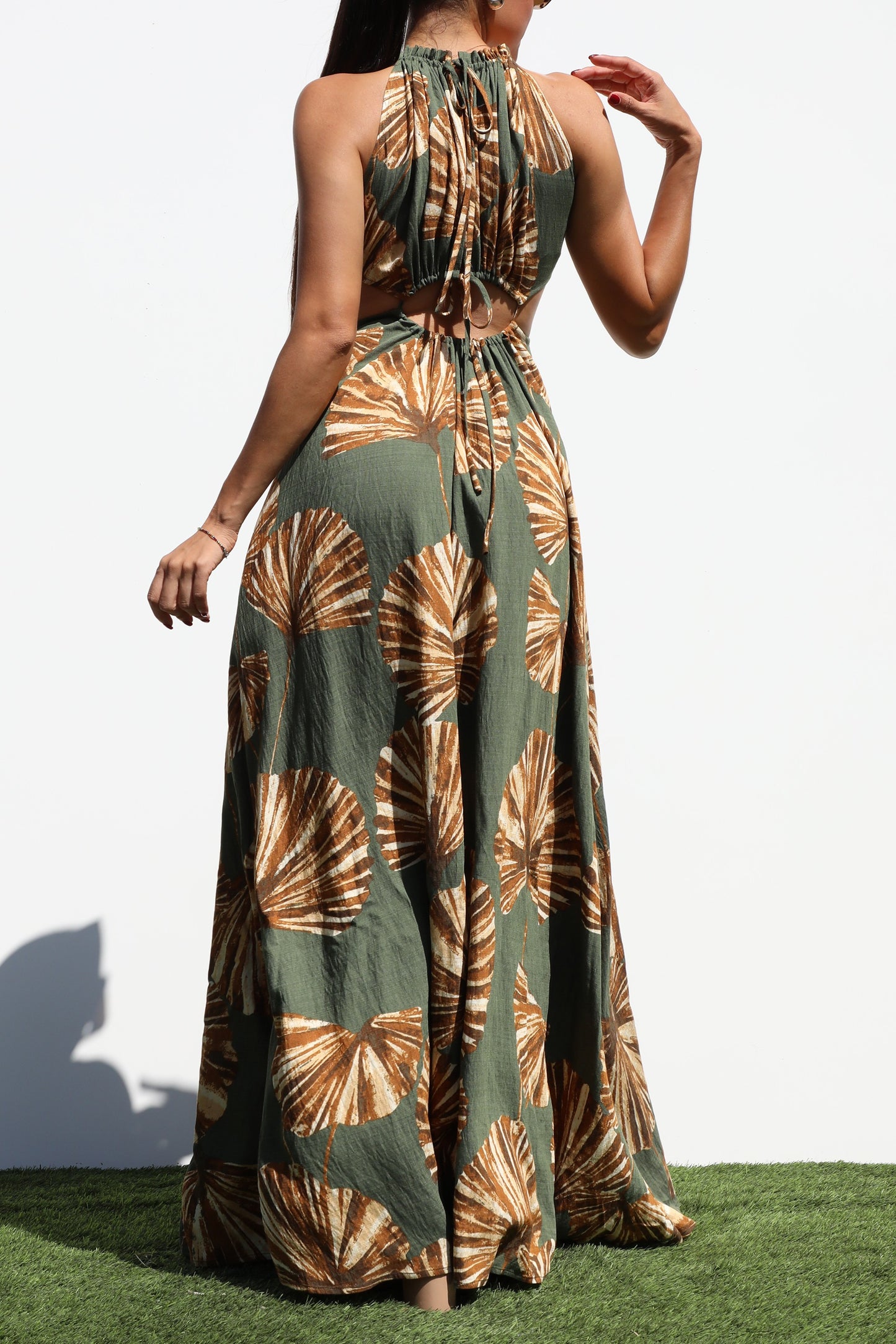 Cut Out Woven Maxi