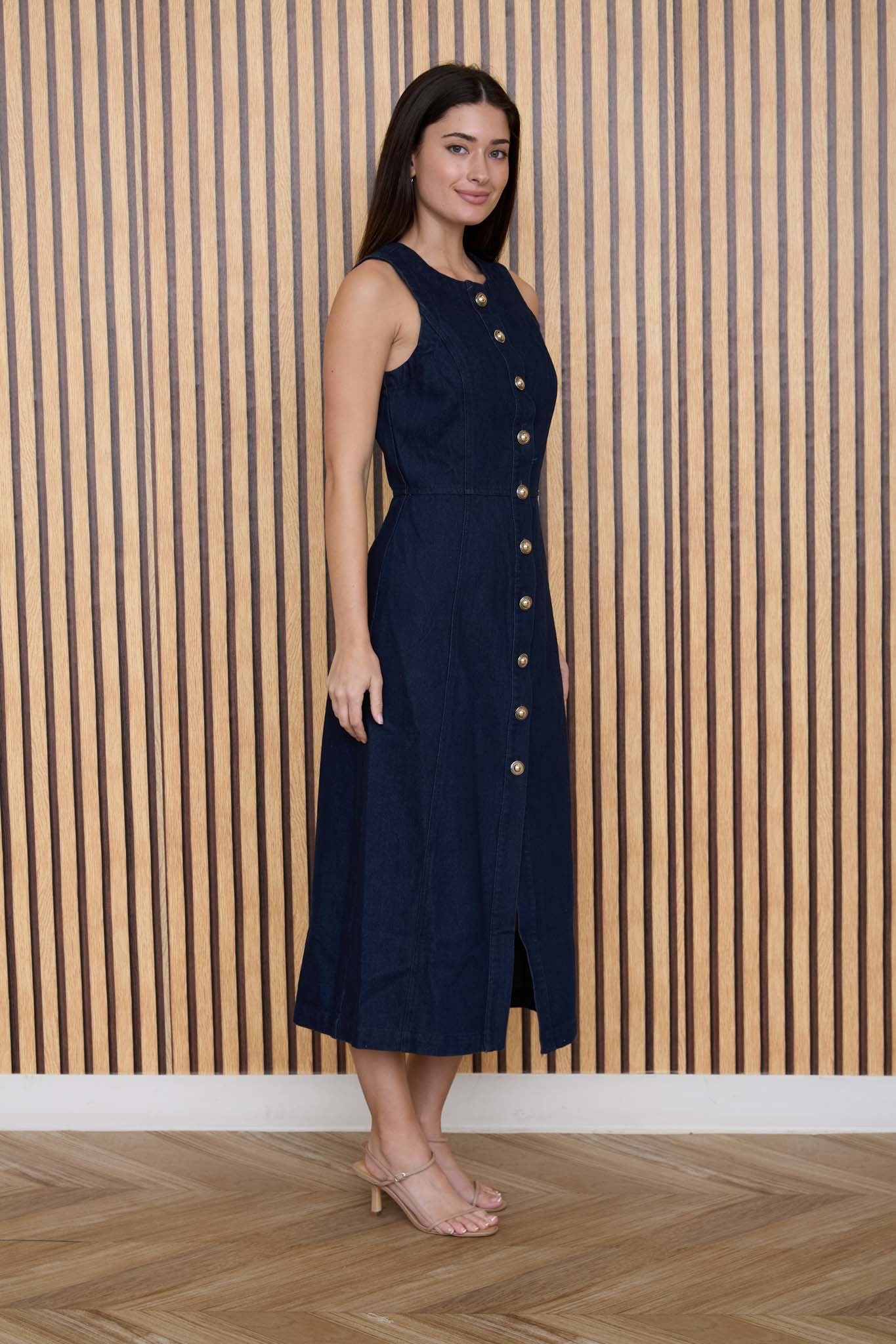Denim Midi Dress