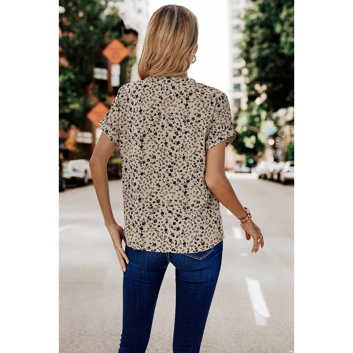 Floral Batwing Top