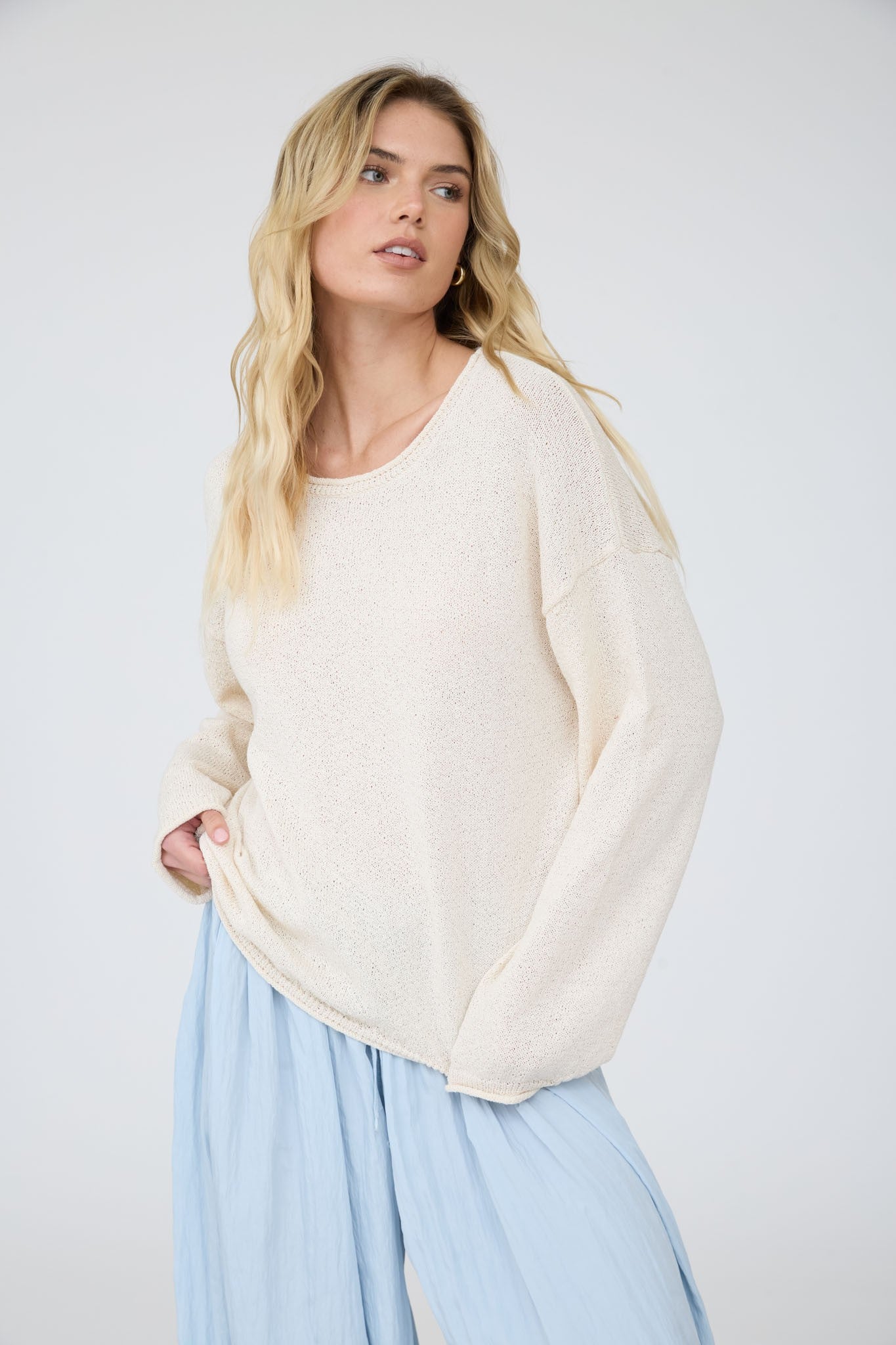 Raw Edge Sweater