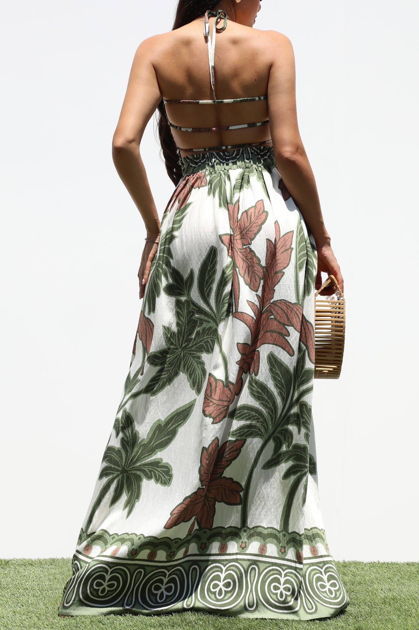 Smocked Top Woven Maxi