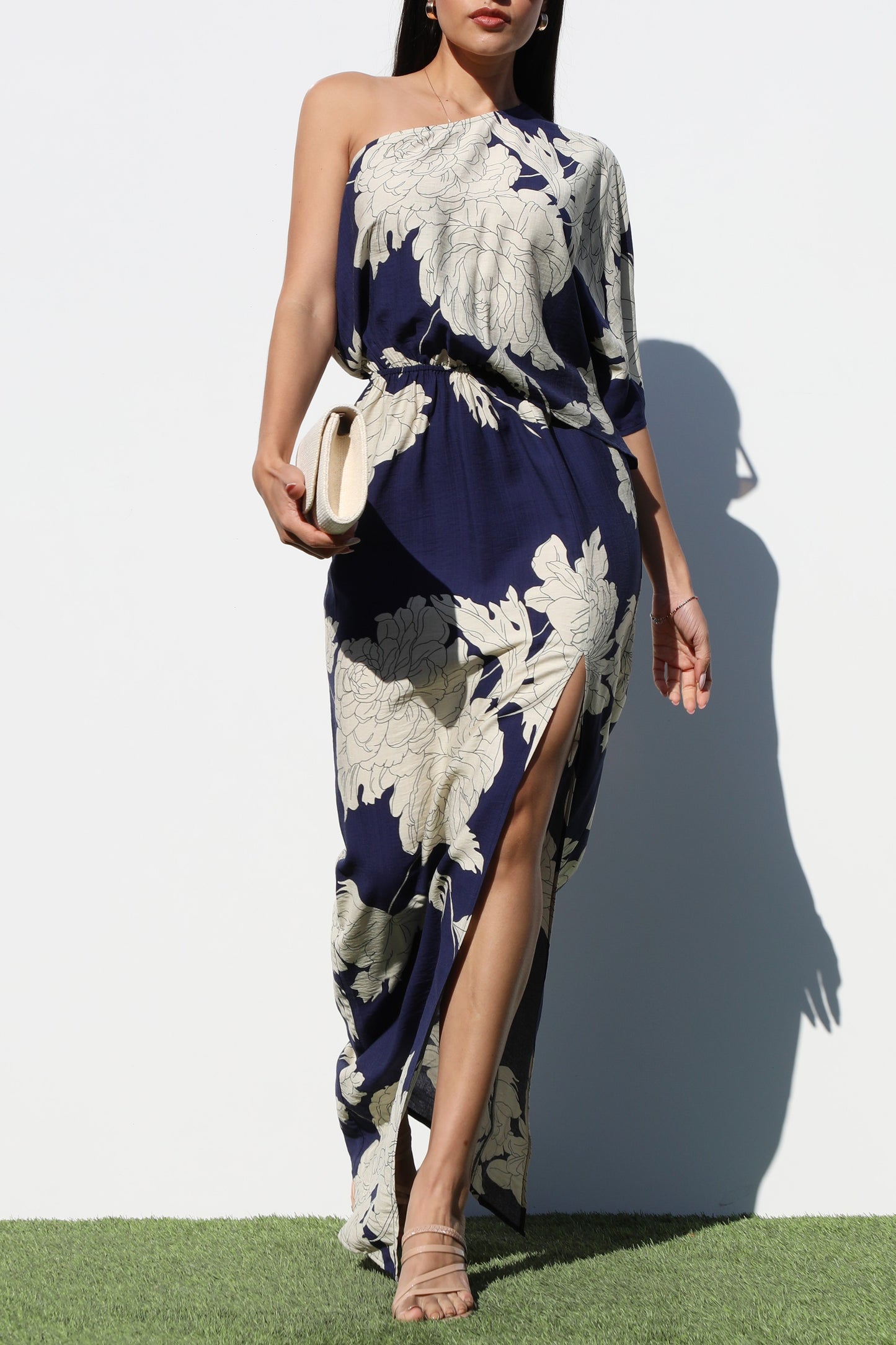 Woven Navy Maxi