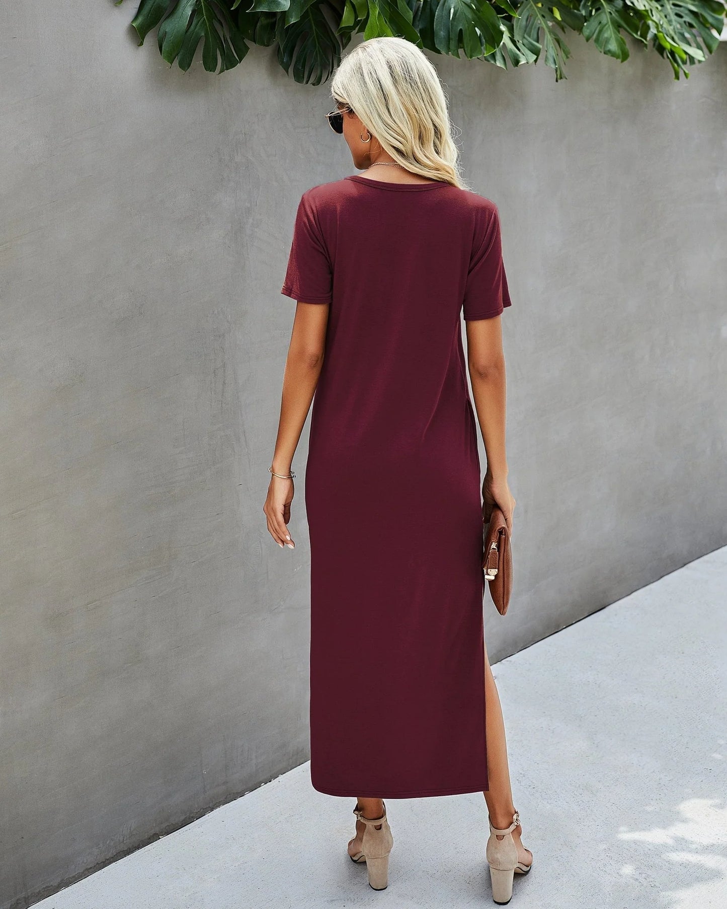 Wine T Dress