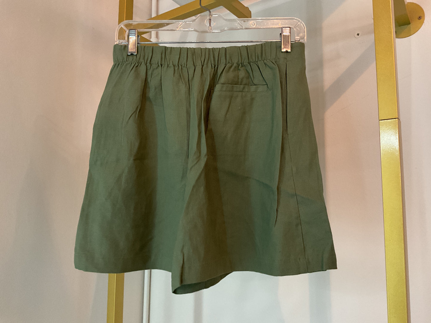 Olive Linen Skort