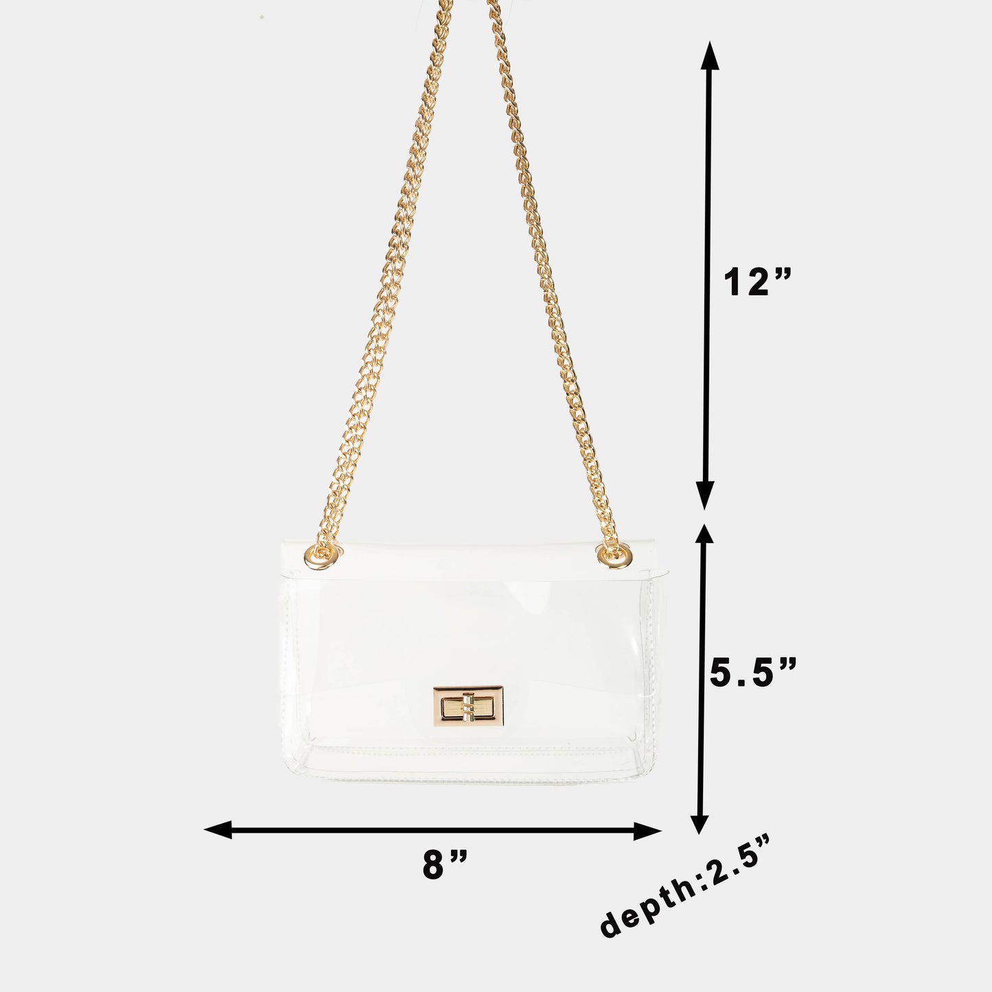 Turn Lock Clutch Bag
