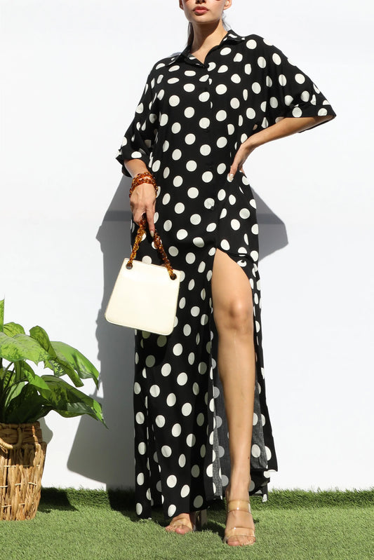 Polka Dot Shirt Dress