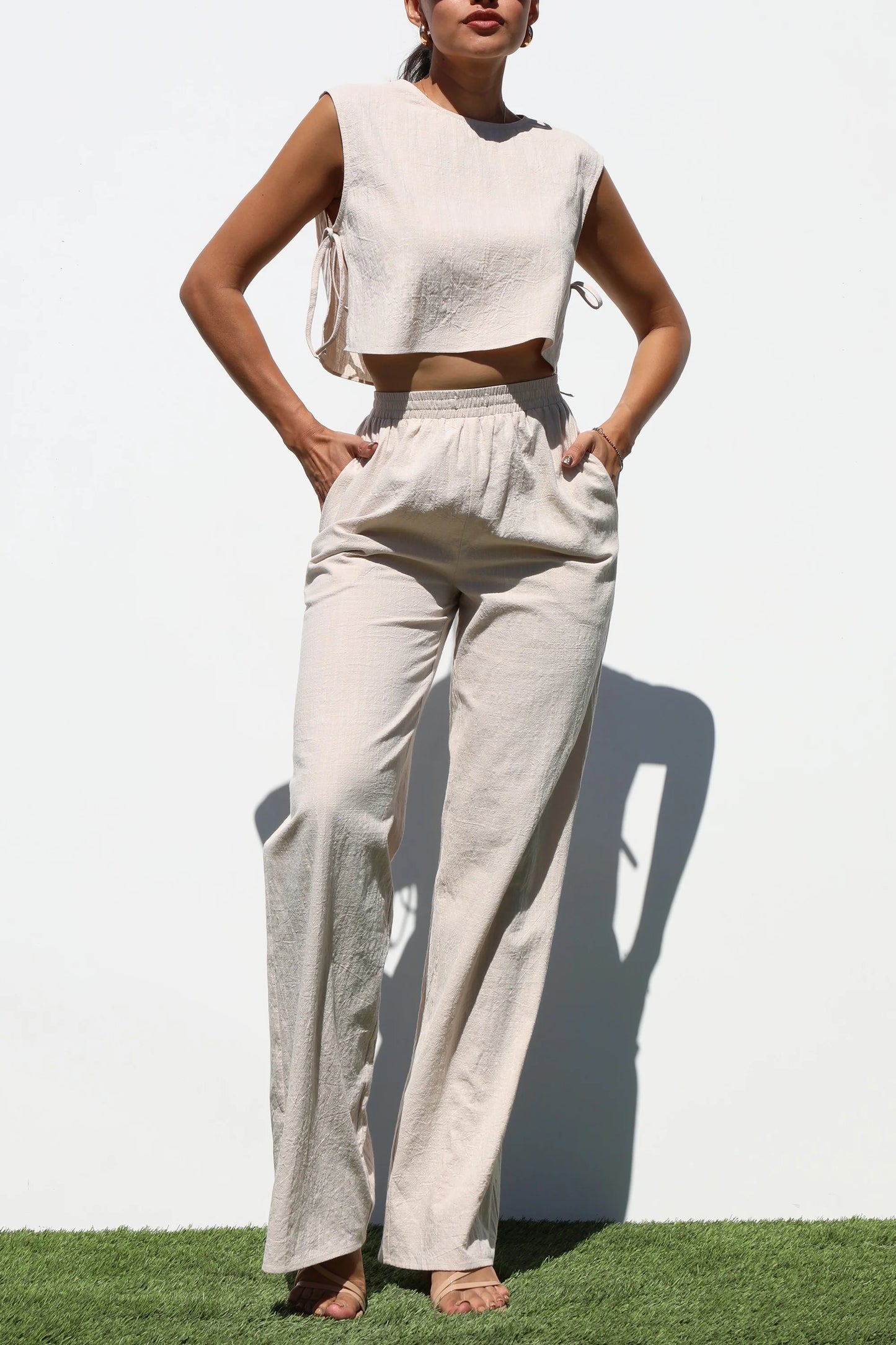 Oatmeal Cotton Set - PANTS ONLY