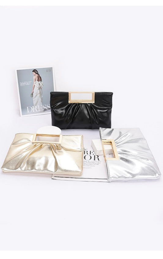 Metal Handle Clutch