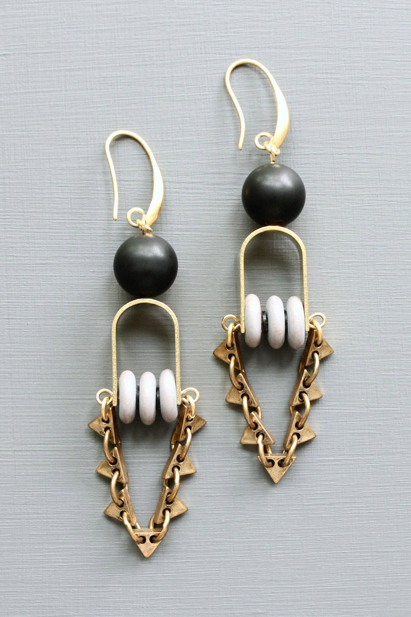 Lavender Art Deco Earrings