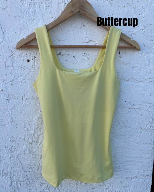 Plus Perfect Tank Square Neck - Bright/Light Tones