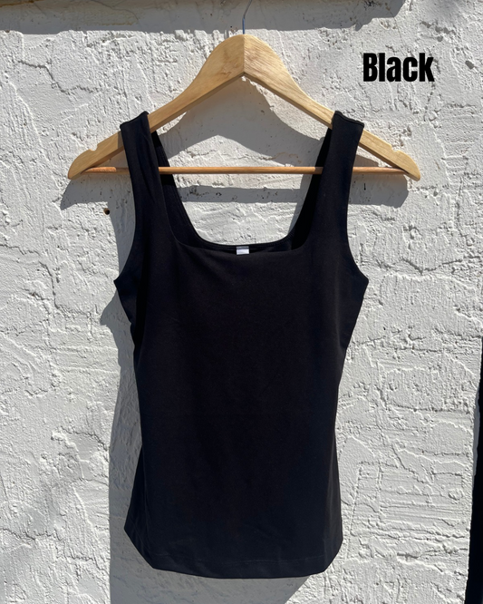 Plus Perfect Tank Square Neck - Dark/Muted Tones