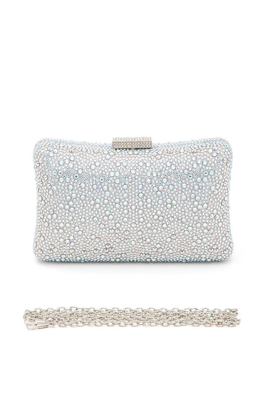 Crystal Pave Statement Box Clutch