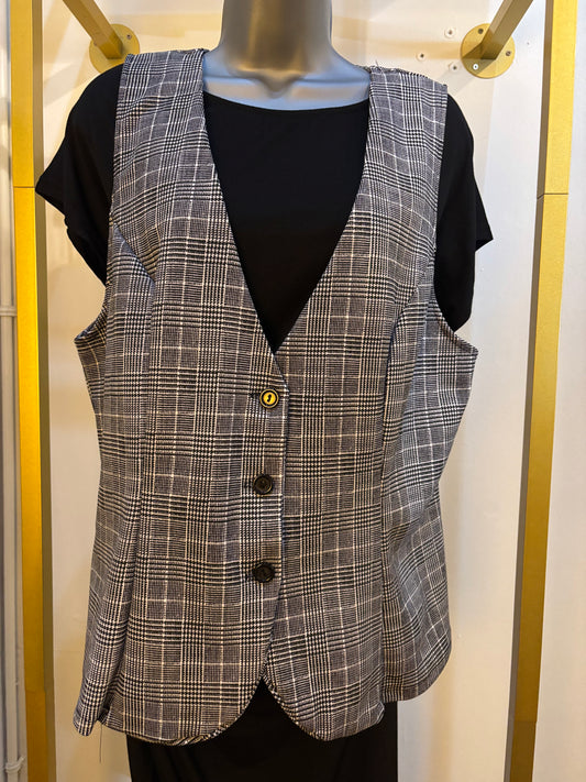 Plaid vest
