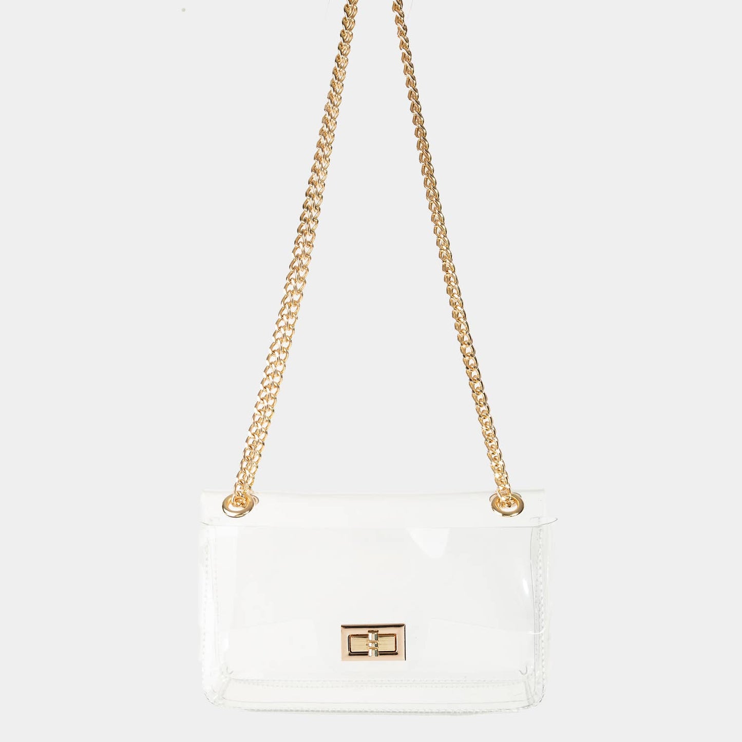 Turn Lock Clutch Bag