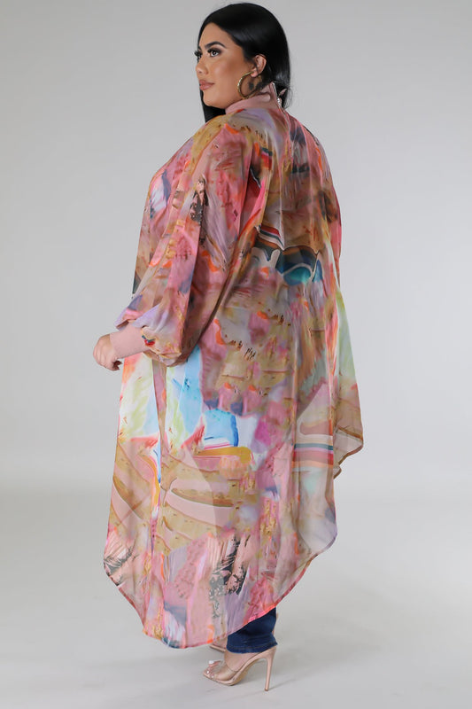 Chiffon Asymmetrical Hem Tunic