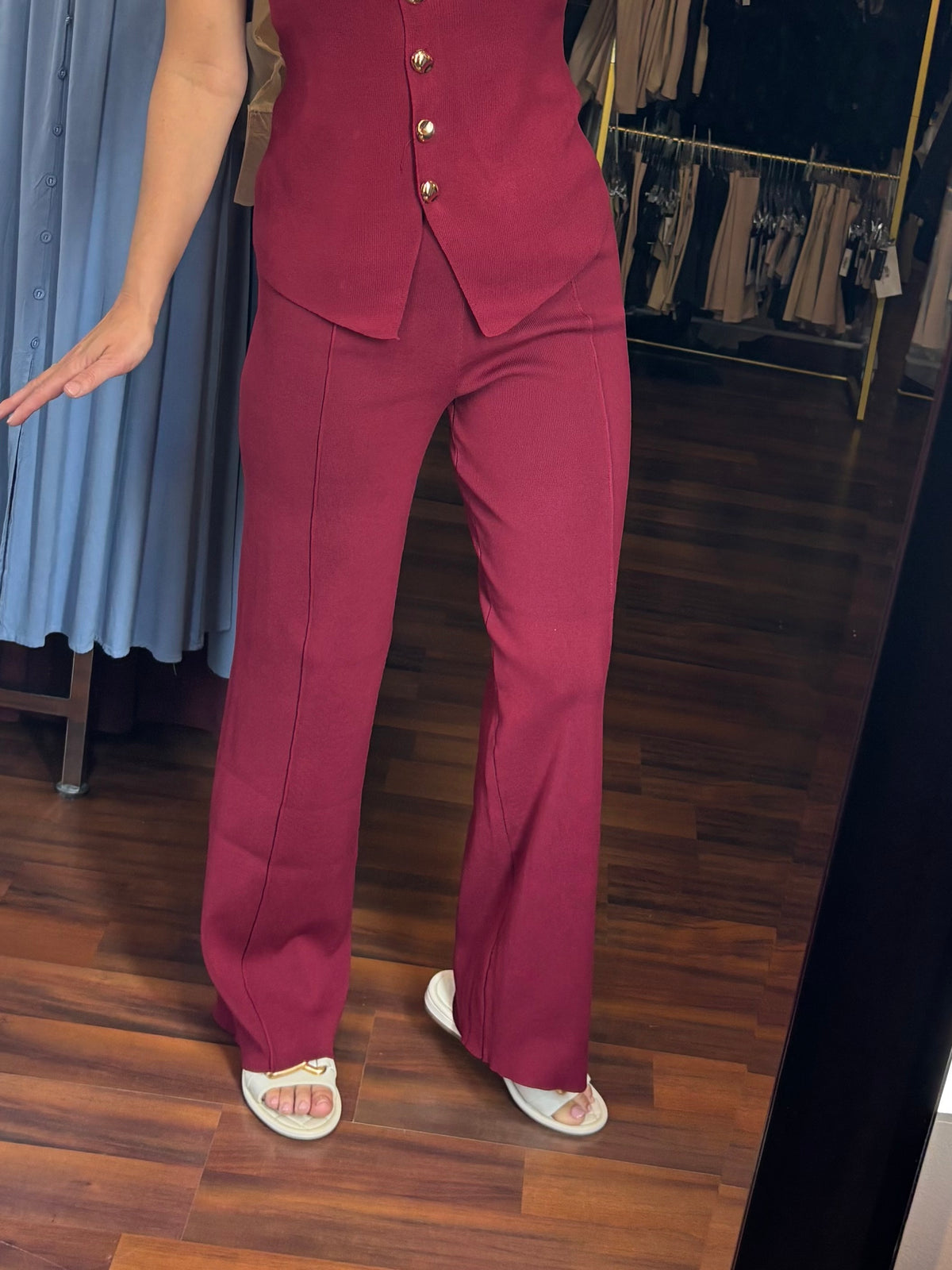 Red Gold Button Set - PANTS ONLY