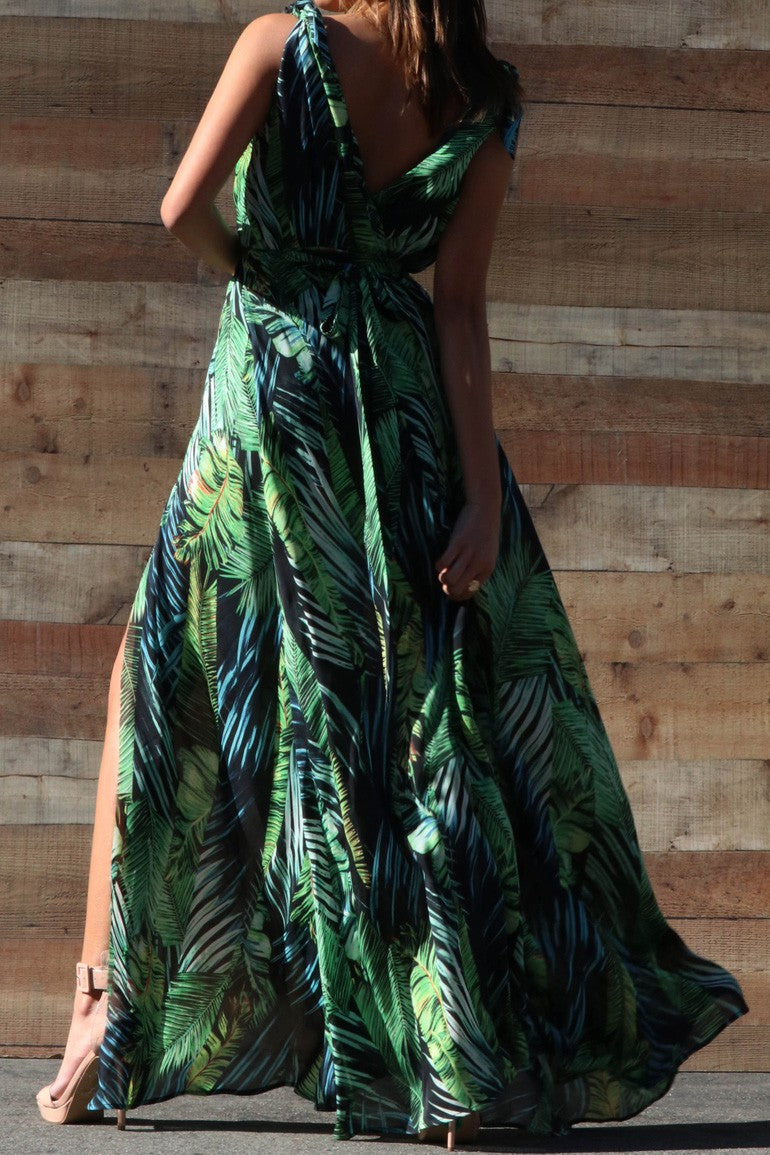 Black Tropical Maxi