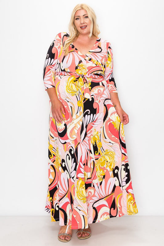 Black and Pink Maxi