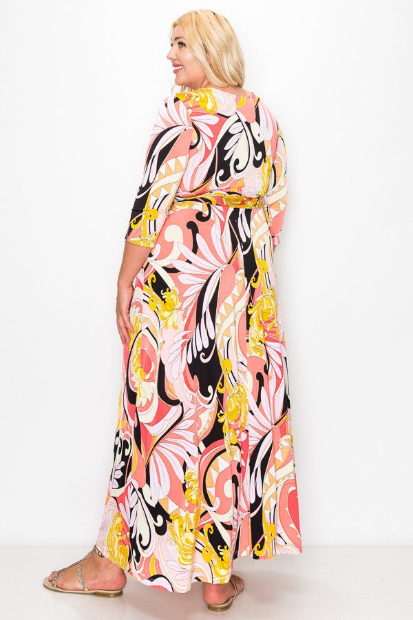 Black and Pink Maxi