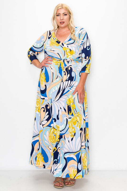 Blue and Yellow Maxi
