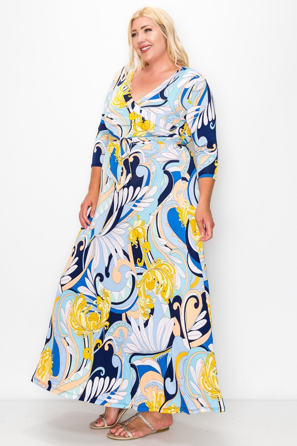 Blue and Yellow Maxi
