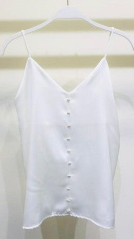 Button Front Satin Cami