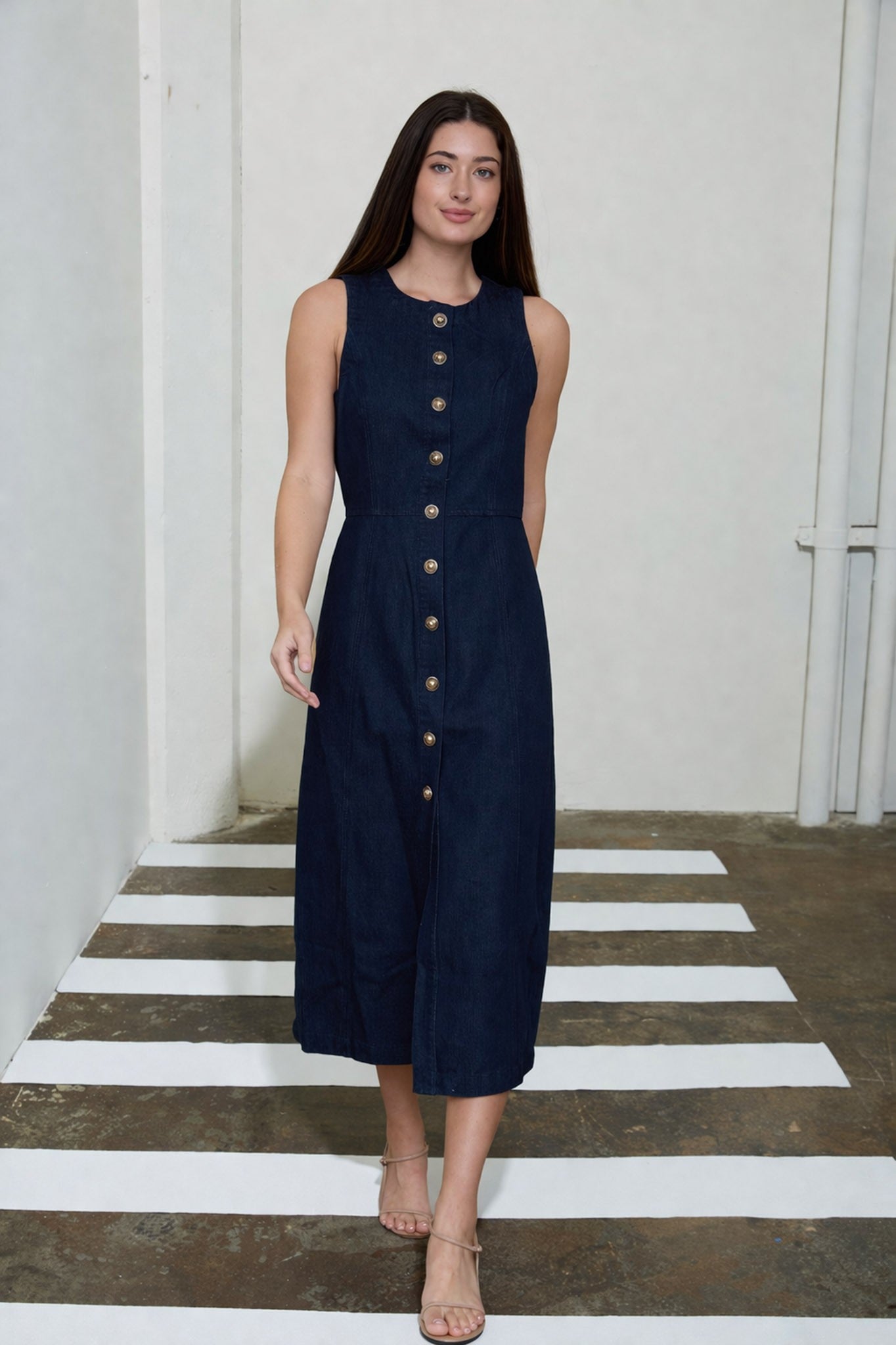 Denim Midi Dress