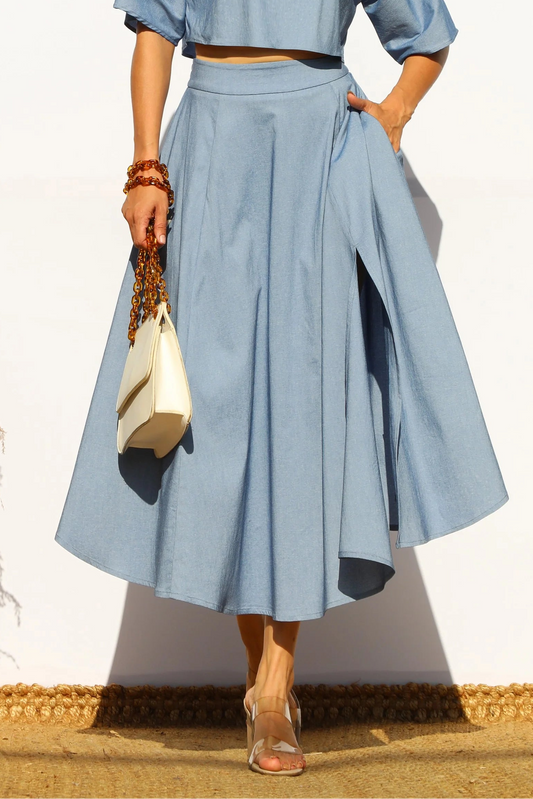 Denim Skirt/Top Set - SKIRT Only
