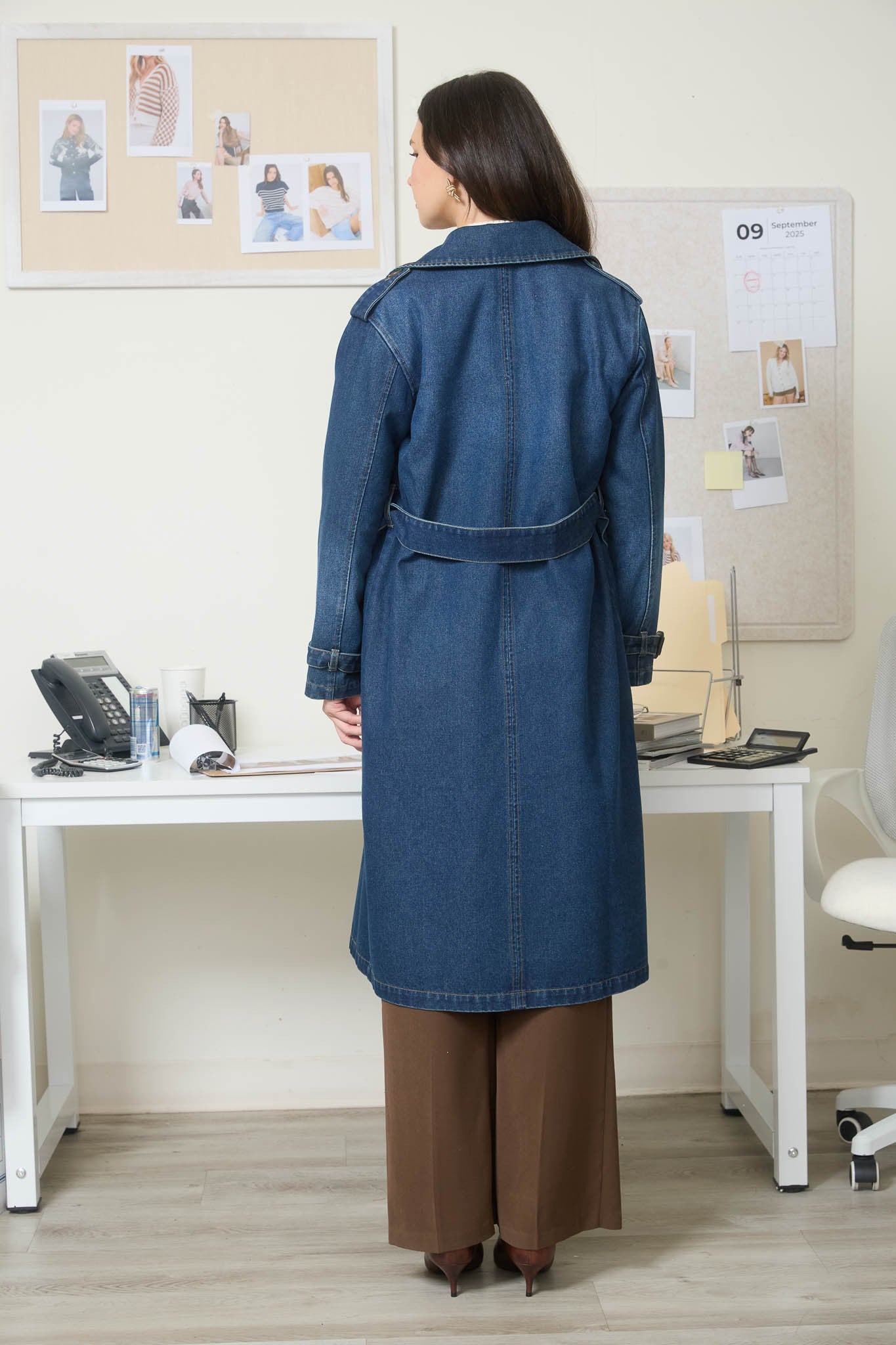 Denim Trench Coat