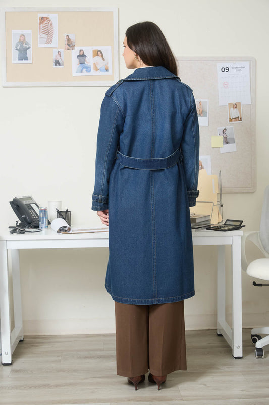 Denim Trench Coat