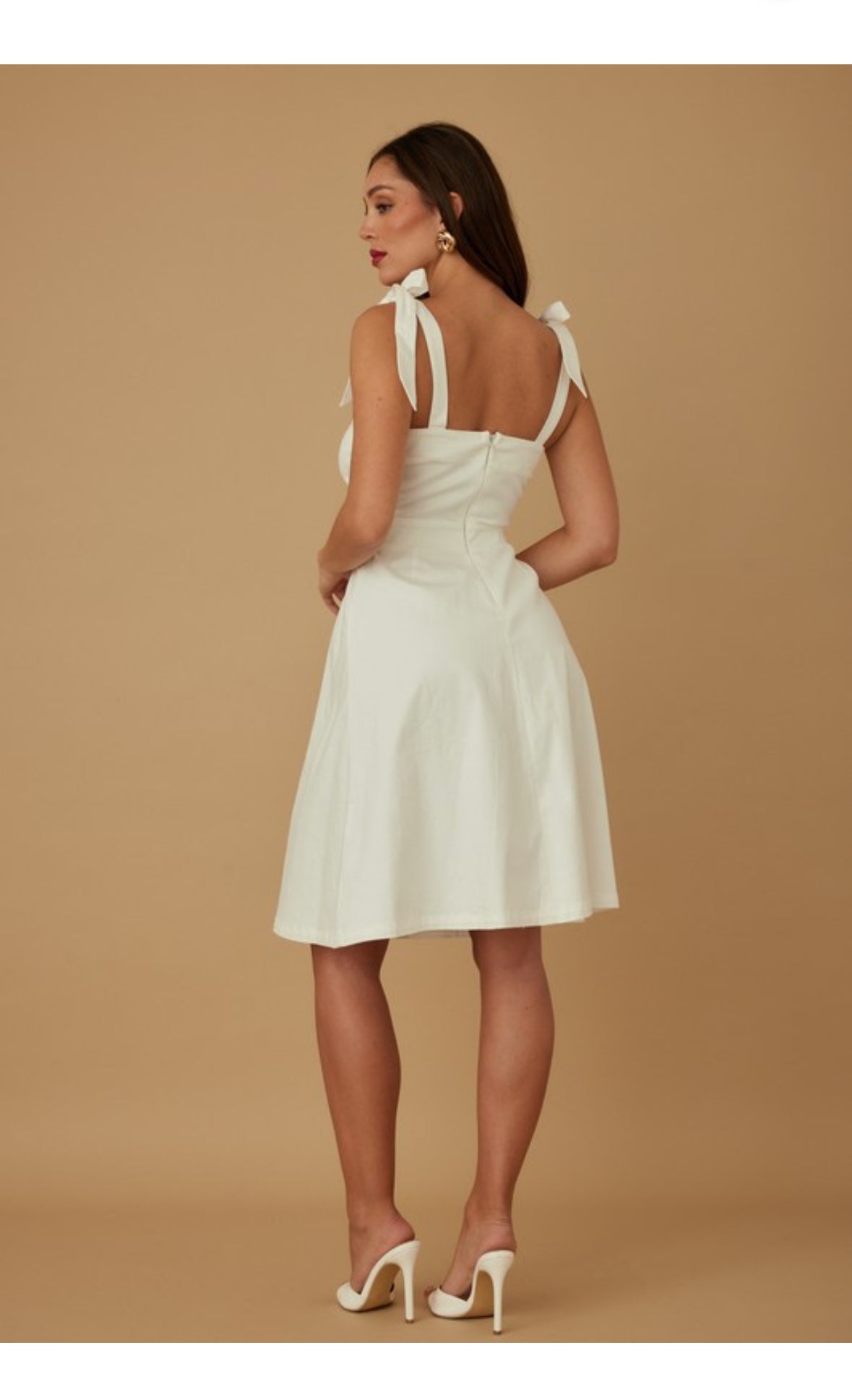 White denim dress