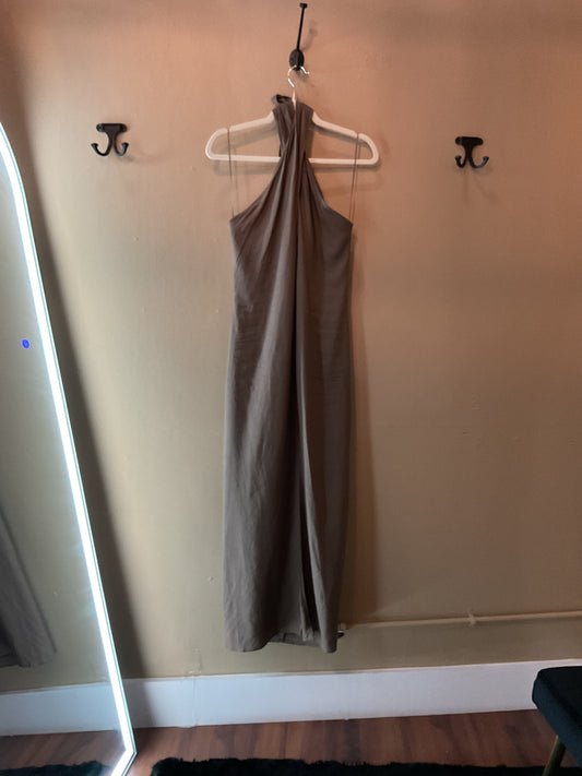 Criss Cross Halter Neck Dress