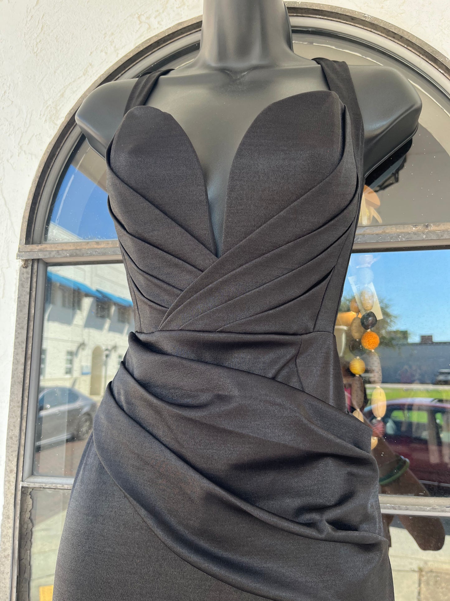 Metallic Sweetheart Dress