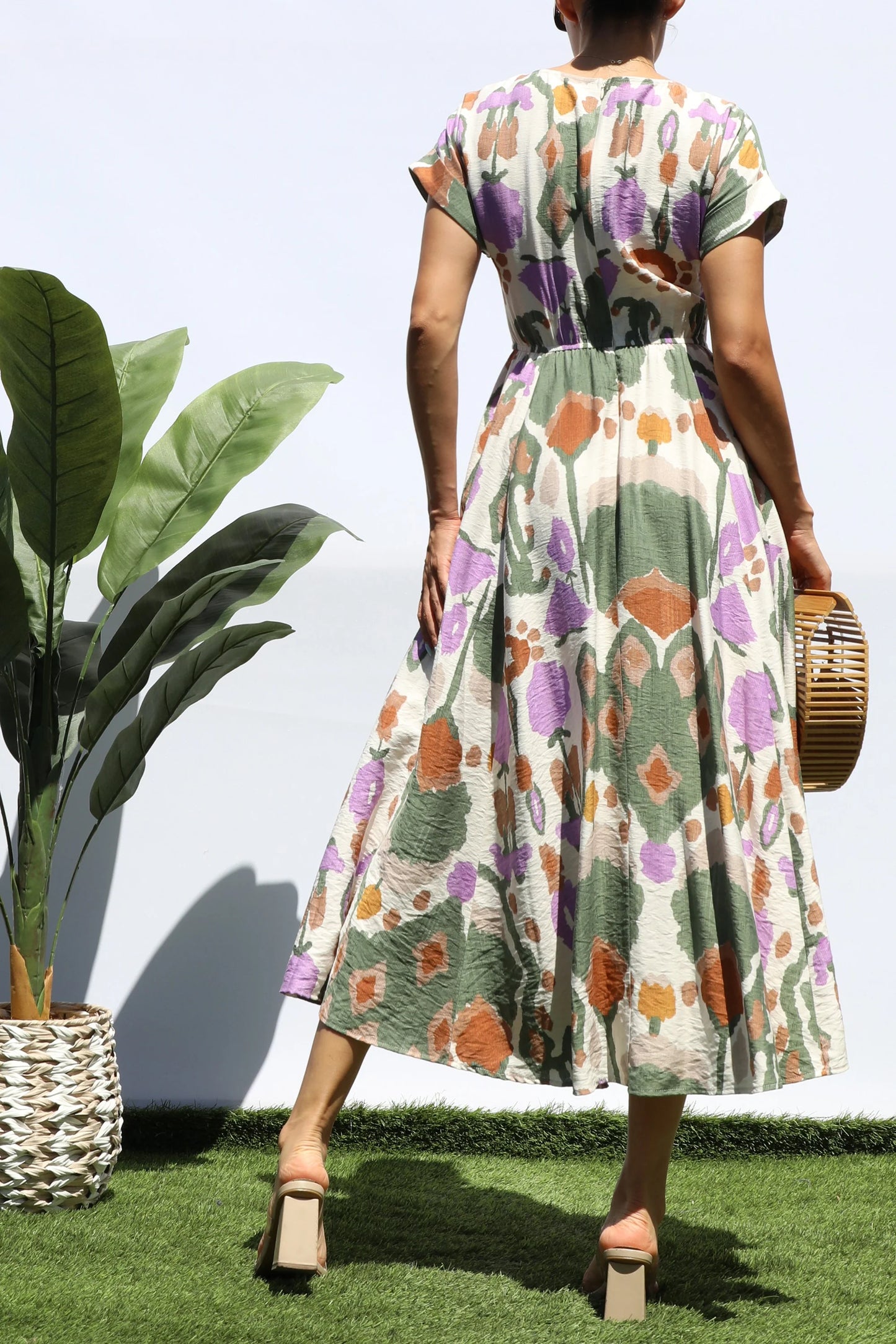 Olive and Purple Midi