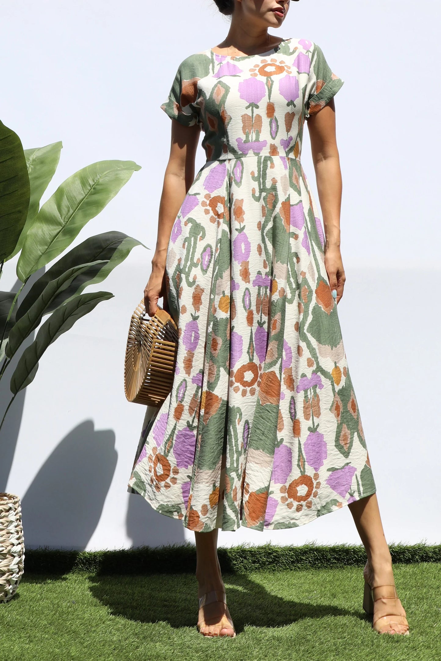 Olive and Purple Midi