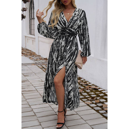 Black and White Pattern Dress