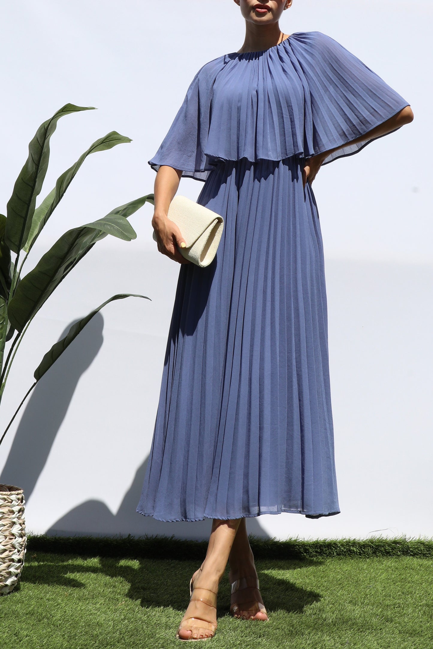 Pleated Midi