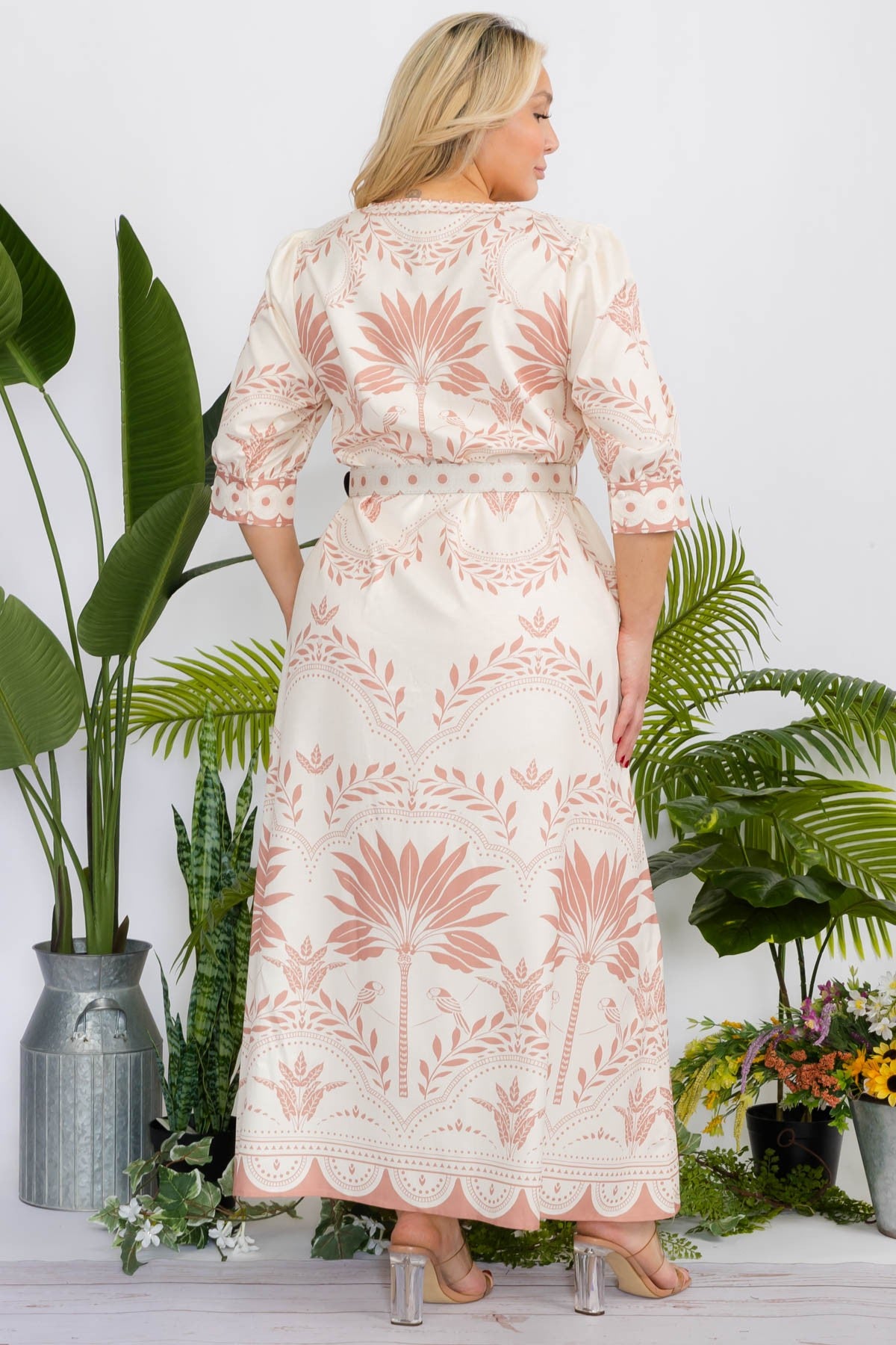 Plus Floral Dress