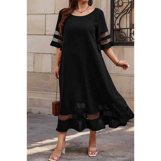 Mesh Splicing Dress