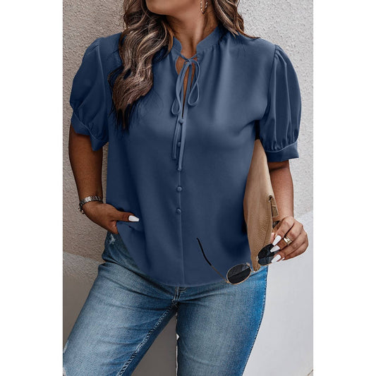Slate Blue Plus Top FINAL SALE