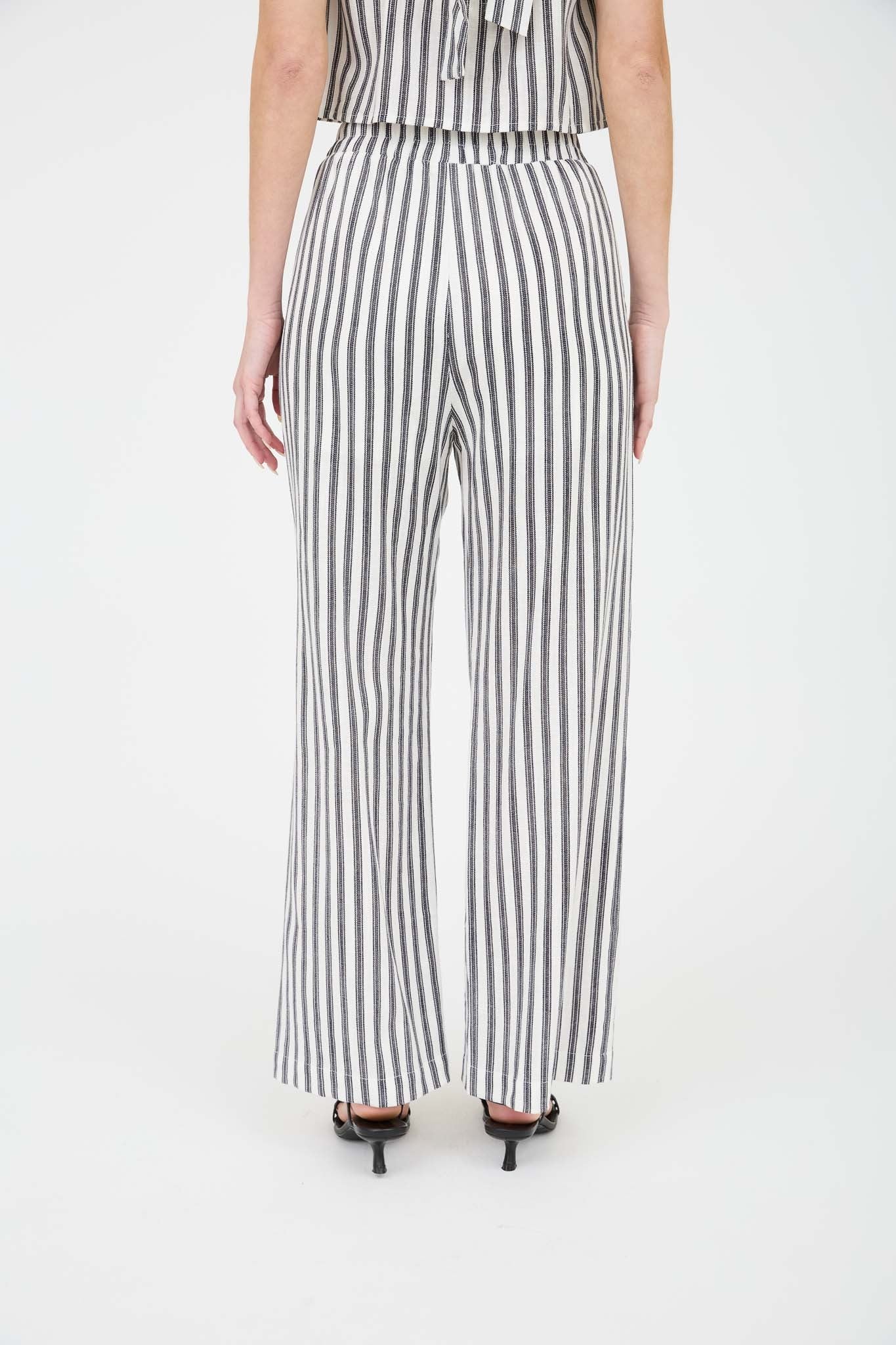 Striped Linen Set - Pants