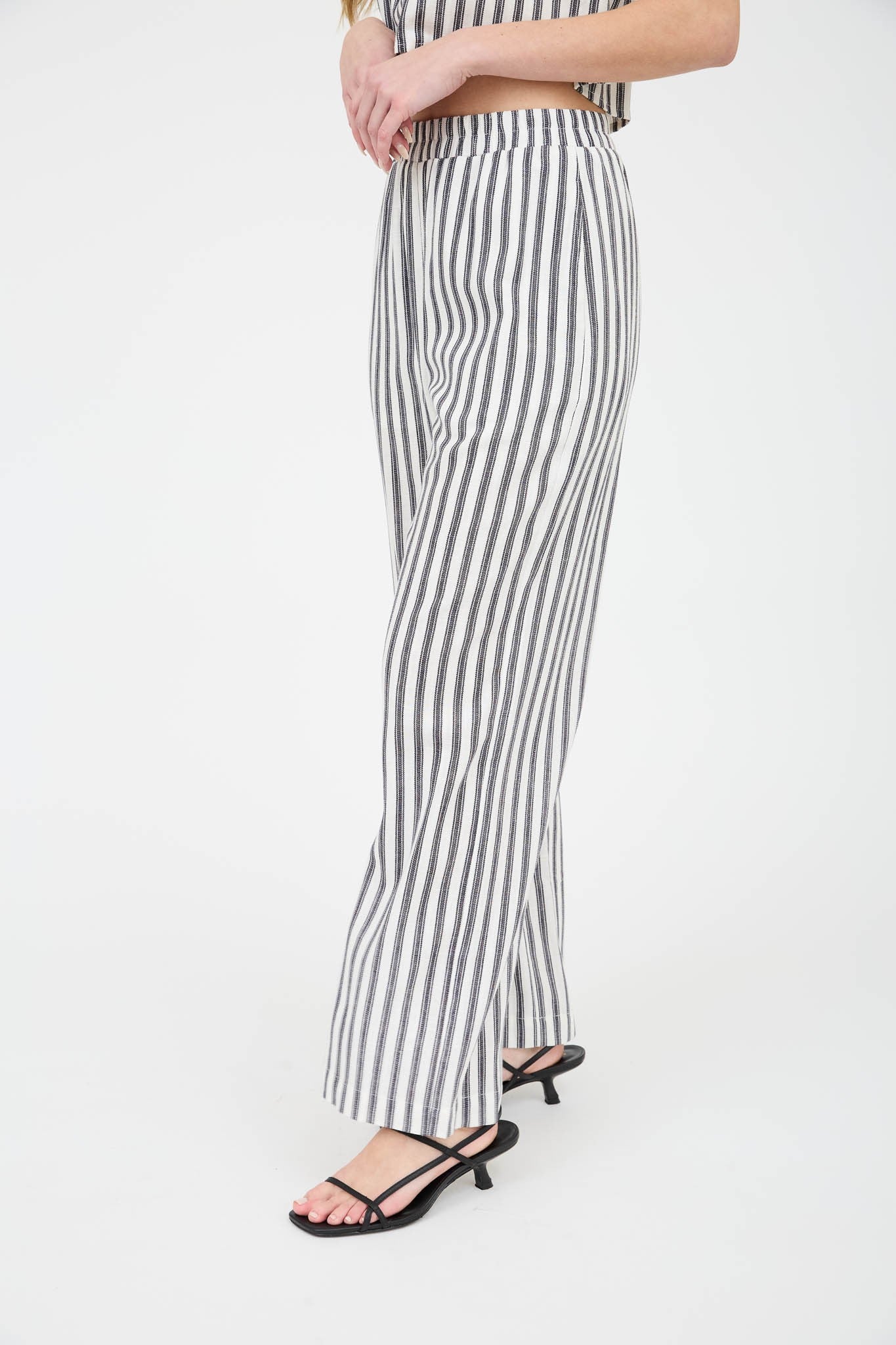 Striped Linen Set - Pants