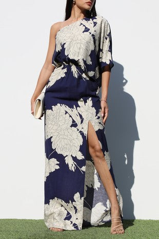 Woven Navy Maxi