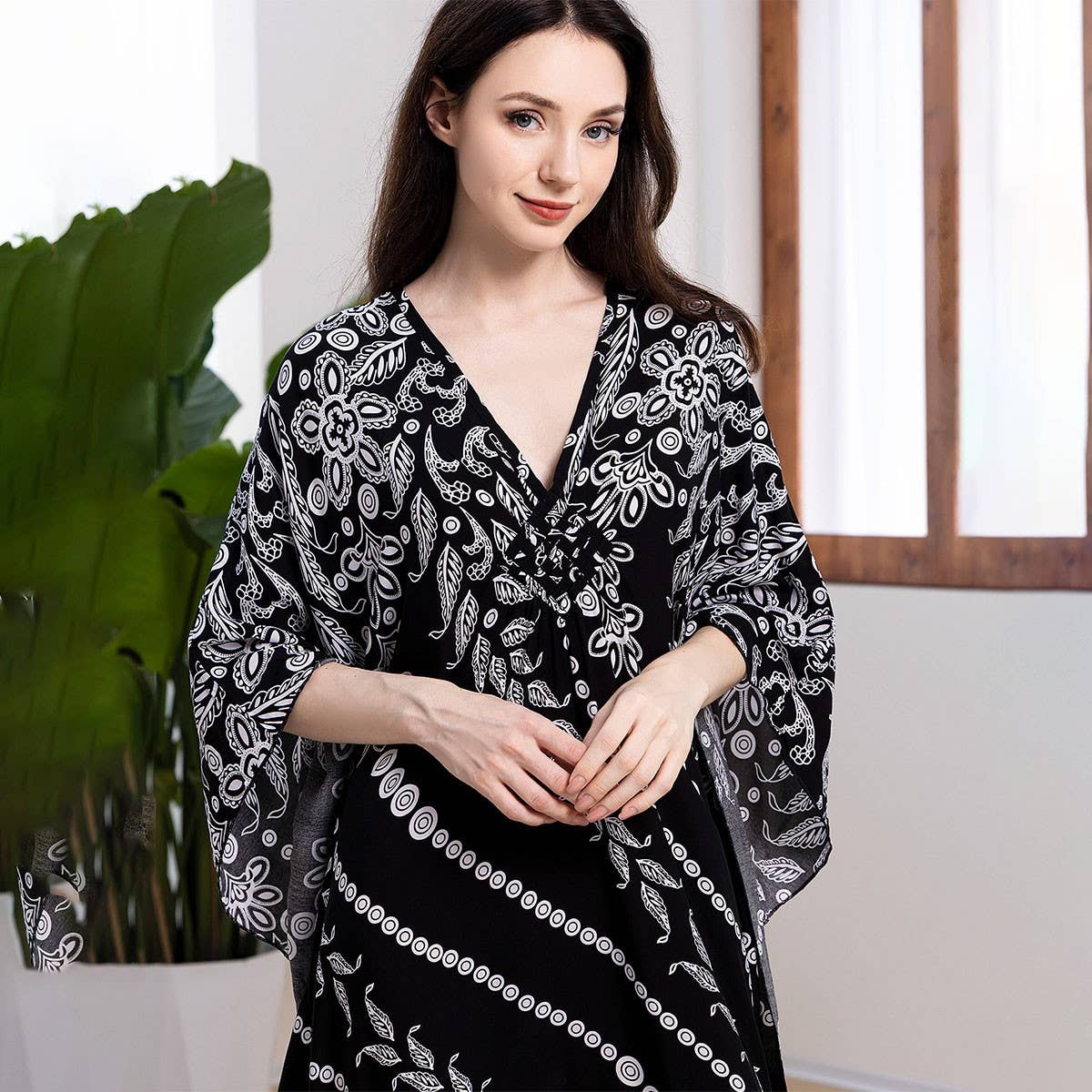 Printed Kaftan One-Size