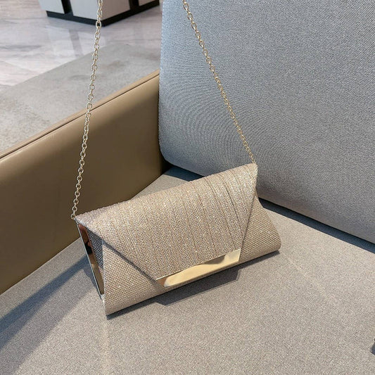 Gold Envelope Clutch